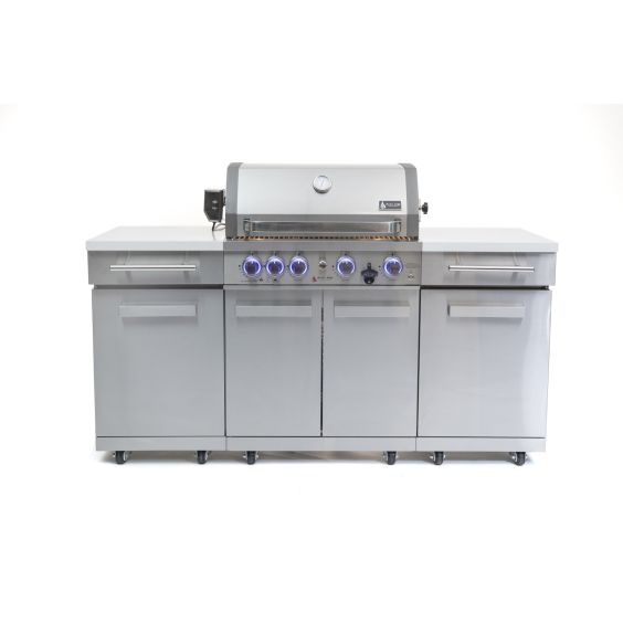 Mont Alpi 957 Natural Gas Island Grill - Stainless Steel - MA-957RS