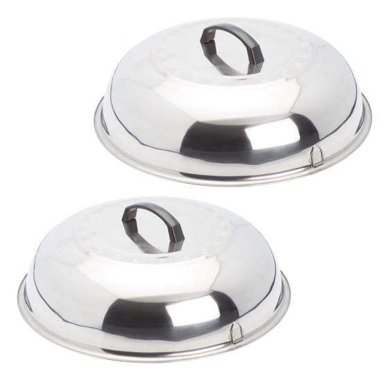Evo Stainless Steamer/Cooking Covers - Set of 3
