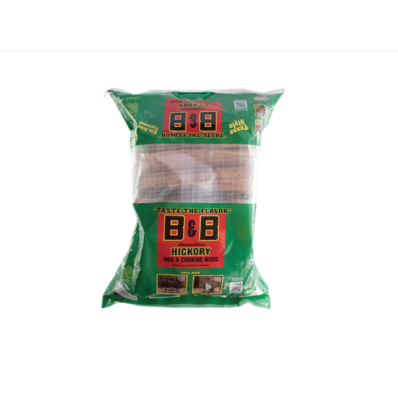 B&amp;B Charcoal Hickory Cooking Logs 1.25 cu FT. - C00114