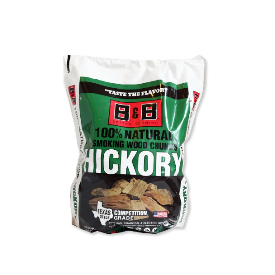 B&amp;B Charcoal Hickory Wood Smoking Chunks 7.5 LBS - C00129-C