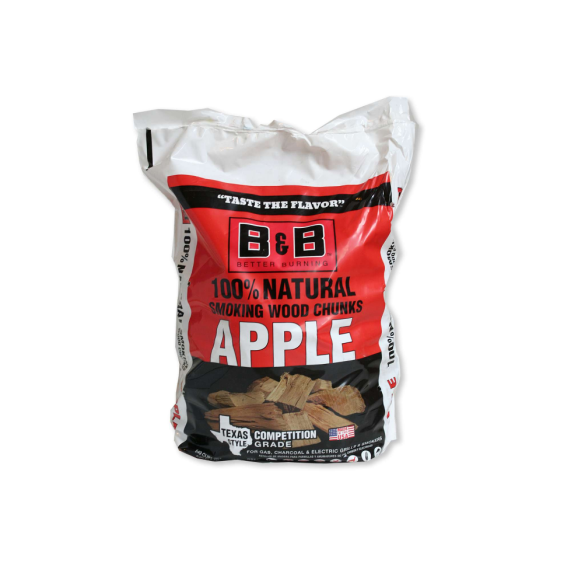 B&amp;B Charcoal Apple Wood Smoking Chunks 7.5 LBS - C00141-B
