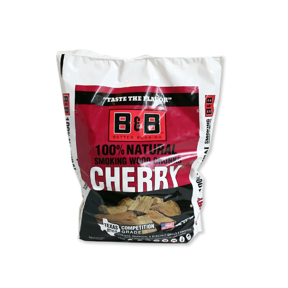 B&amp;B Charcoal Cherry Wood Smoking Chunks 7.5 LBS - C00142-B