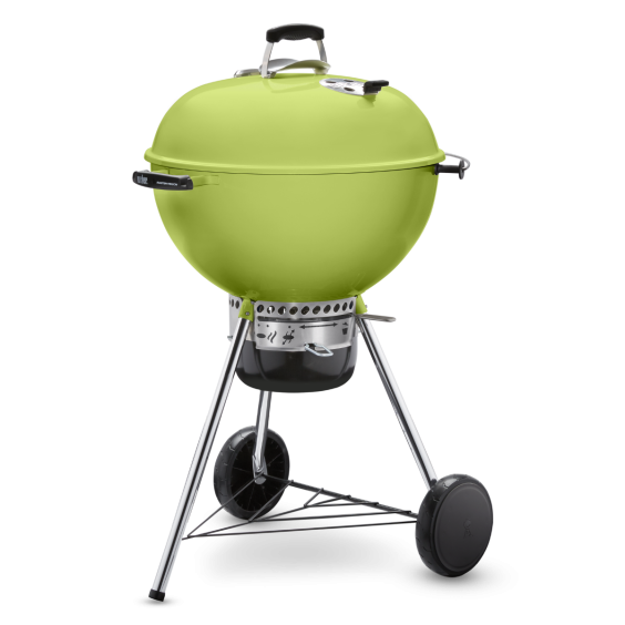 Weber Master Touch 22-Inch Charcoal Grill With Gourmet BBQ System Cooking Grate - Spring Green - 14511601