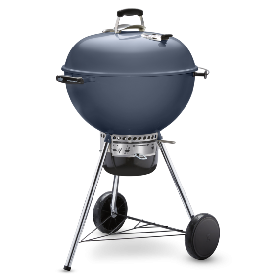 Weber Master Touch 22-Inch Charcoal Grill With Gourmet BBQ System Cooking Grate - Slate Blue - 14513601