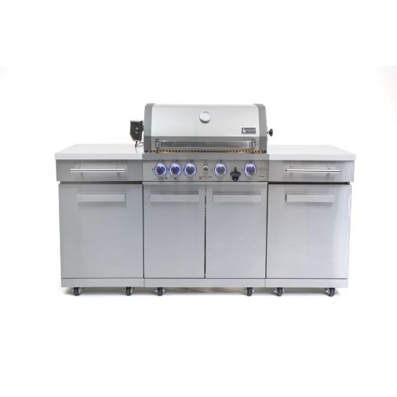 Mont Alpi 957 Natural Gas Island Grill - Stainless Steel - MA-957RS