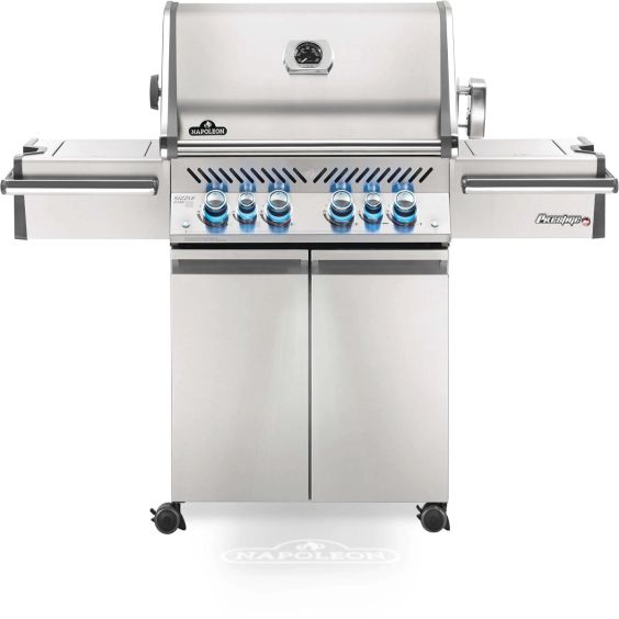 Napoleon Prestige PRO 500 Natural Gas Grill with Infrared Rear Burner and Infrared Side Burners and Rotisserie Kit - PRO500RSIBNSS-3