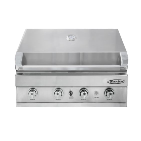 Turbo 32" 4-Burner Built-In BBQ Gas Grill - Natural Gas - BTH3221NG