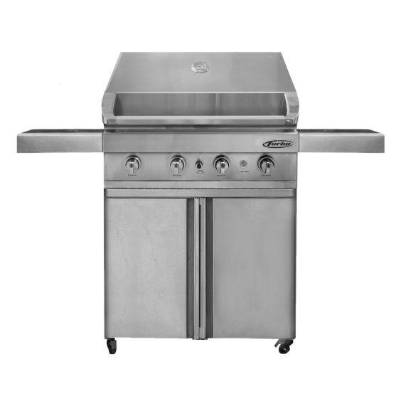 Turbo 4 Burner 32" Freestanding Propane Gas Grill - BTH3221LP / 4BRNCART