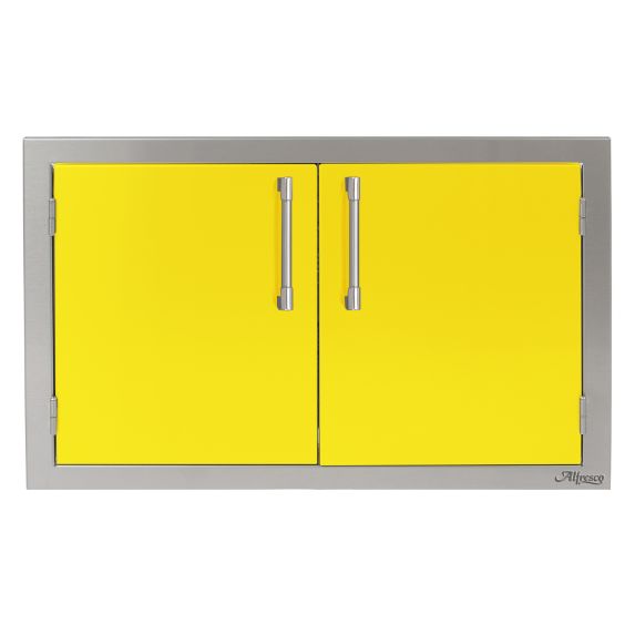 Alfresco 42-Inch Double Access Doors - Traffic Yellow-Gloss - AXE-42-01-S1023