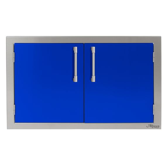 Alfresco 42-Inch Double Access Doors - Ultramarine Blue-Gloss - AXE-42-01-S5002