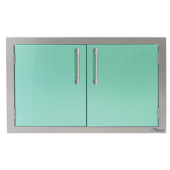 Alfresco 36-Inch Double Access Doors - Light Green-Gloss - AXE-36-01-S6027