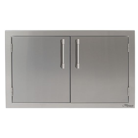 Alfresco 42-Inch Double Access Doors - Signal Grey-Gloss - AXE-42-01-S7004