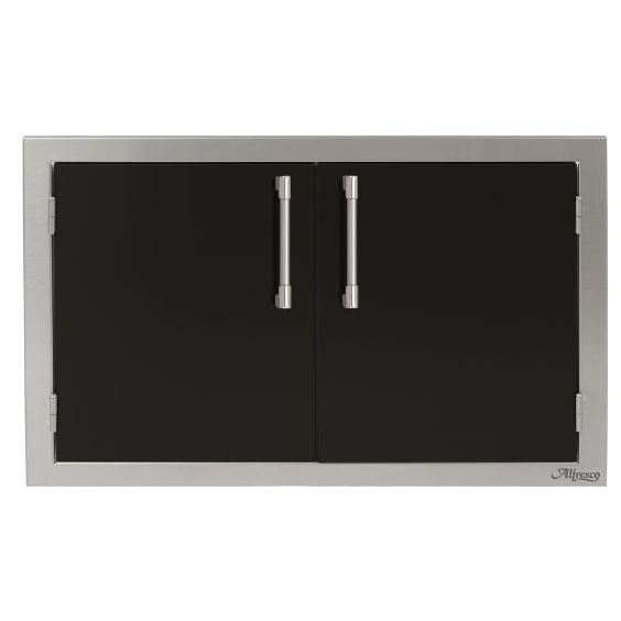 Alfresco 36-Inch Double Access Doors - Jet Black-Gloss - AXE-36-01-S9005