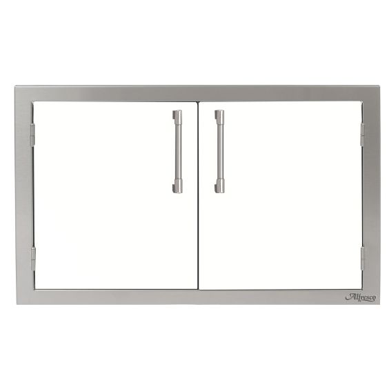 Alfresco 36-Inch Double Access Doors - Signal White-Matte - AXE-36-01-SM9003
