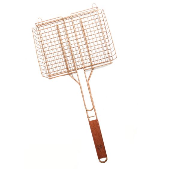 Barbeques Galore 25&quot; Copper Grill Basket