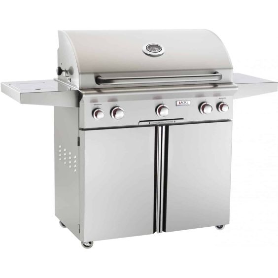 American Outdoor Grill T-Series 30-Inch Freestanding Propane Gas Grill W/ Rotisserie & Single Side Burner - 30PCT
