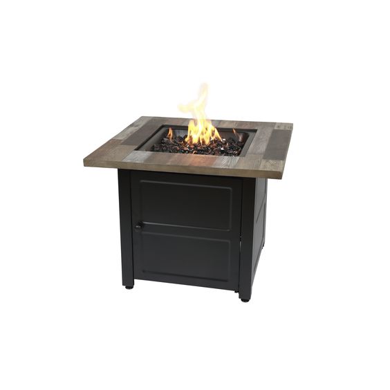Campesino 30-Inch Rustic Wood Fire Table LP