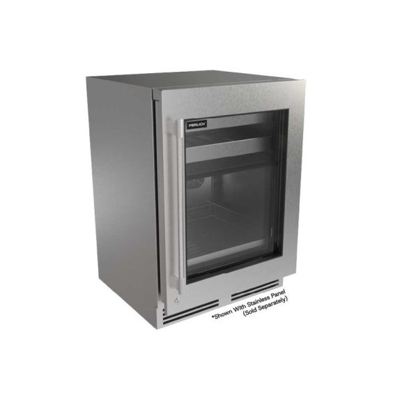 Perlick G5 Luxe 24" Premium Dual Zone Wine Reserve &amp; Refrigerator With Glass Door - G5BZ24GL