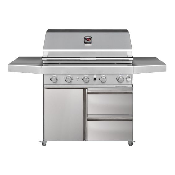Turbo 38" 5-Burner Freestanding BBQ Gas Grill - BTG50-26-5BLP / BTG50-26-5BNG