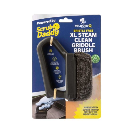 Mr. Bar-B-Q Bristle Free XL Steam Clean Griddle Brush Powered by Scrub Daddy - 60404SDZ