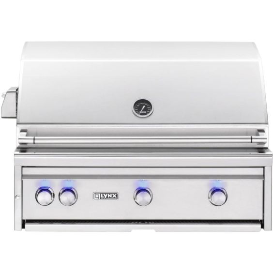 Lynx Professional 36-Inch Built-In Propane Gas Grill With One Infrared Trident Burner And Rotisserie - L36TR-LP
