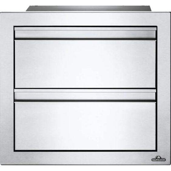 Napoleon 18-Inch Stainless Steel Double Drawer - BI-1816-2DR