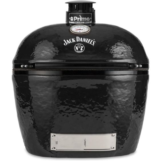 Primo Jack Daniels Edition Oval XL 400 Ceramic Kamado Grill With Stainless Steel Grates - PGCXLHJ