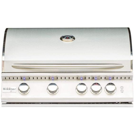 Summerset Sizzler Pro 32-Inch 4-Burner Built-In Natural Gas Grill With Rear Infrared Burner - SIZPRO32-NG