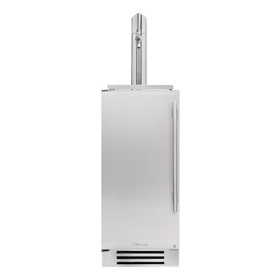 True 15 Inch Left Hinge Outdoor Single Tap Beverage Dispenser - Stainless Steel - TUR-15BD-L-SS-C