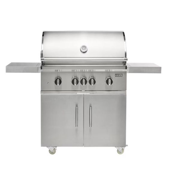 Coyote SL-Series 36" Freestanding Grill with Sear Zone & Rotisserie - Propane Gas - C3SL36LP/C3S36CT