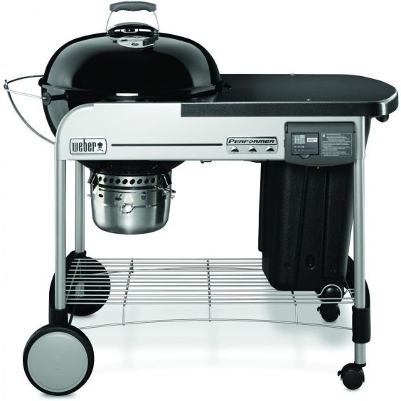 Weber Performer Deluxe 22-Inch Freestanding Charcoal Grill - Black - 15501001
