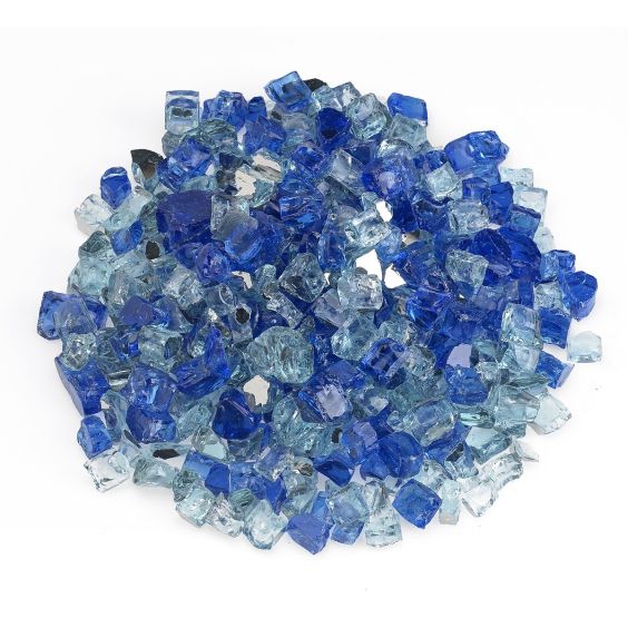 American Fireglass 1/2&quot; Bora Bora Reflective Mix 10lbs Jar - AFF-BBRF12-10-J