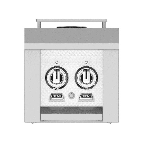 Hestan Built-In Double Side Burner-White-Propane