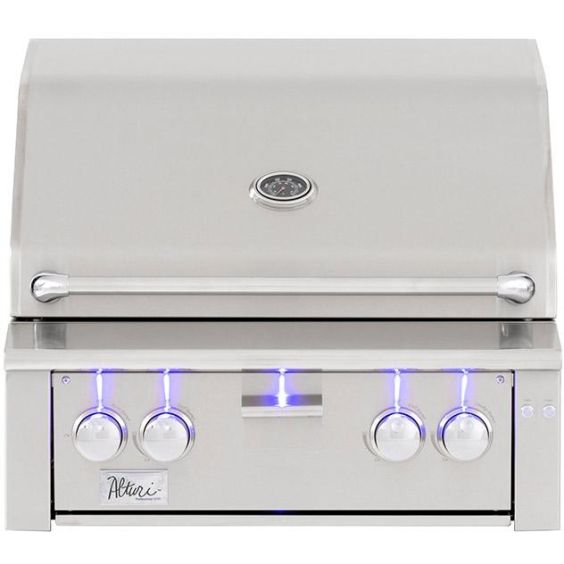 American Made Grills Alturi 30-Inch 2-Burner Built-In Propane Gas Grill With Stainless Steel Burners &amp; Rotisserie - ALT30T-LP