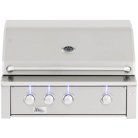 American Made Grills Alturi 36-Inch 3-Burner Built-In Propane Gas Grill With Stainless Steel Burners &amp; Rotisserie - ALT36T-LP