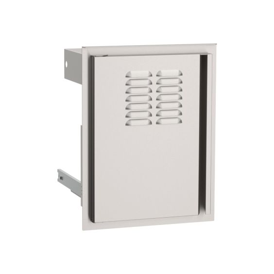 American Outdoor Grill Left Hinge 20" X 14" Access Door With Tank Tray &amp; Louvers - AOG14TL