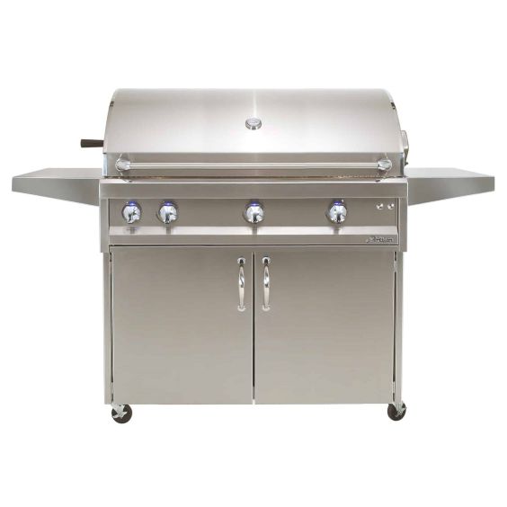 Artisan Professional 42-Inch 3-Burner Freestanding Natural Gas With Rotisserie &amp; Light + Cart - ARTP-42C-NG