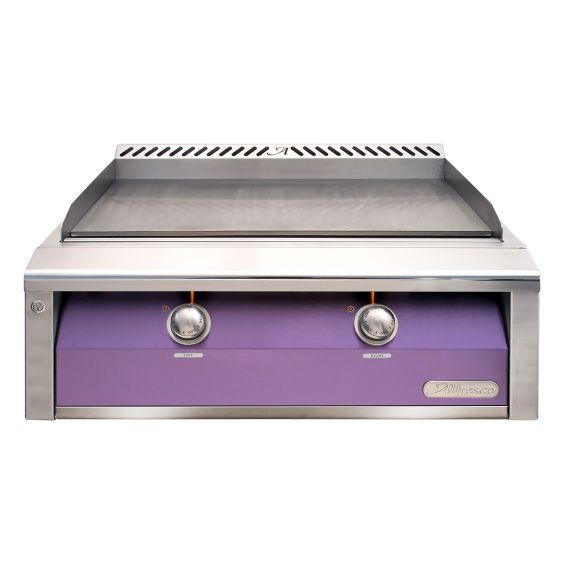 Alfresco 30-Inch Built-In Gas Griddle - Propane - Blue Lilac-Gloss - AXE-30GT-LP-S4005