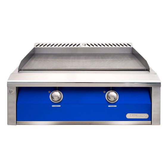 Alfresco 30-Inch Built-In Gas Griddle - Propane - Ultramarine Blue-Gloss - AXE-30GT-LP-S5002