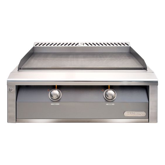 Alfresco 30-Inch Built-In Gas Griddle - Propane - Signal Grey-Gloss - AXE-30GT-LP-S7004