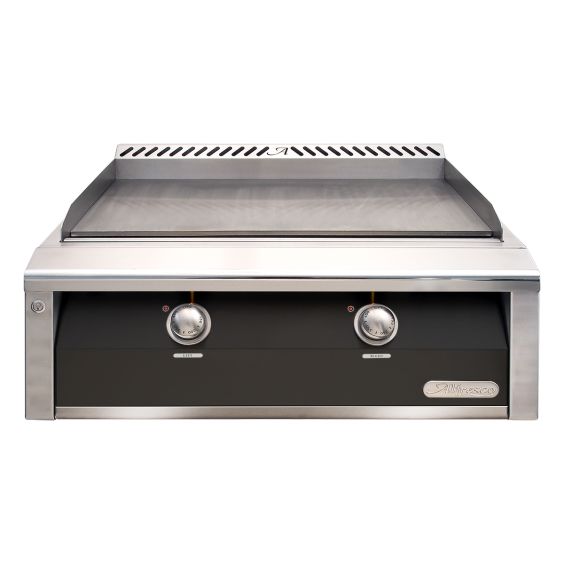 Alfresco 30-Inch Built-In Gas Griddle - Propane - Jet Black-Matte - AXE-30GT-LP-SM9005
