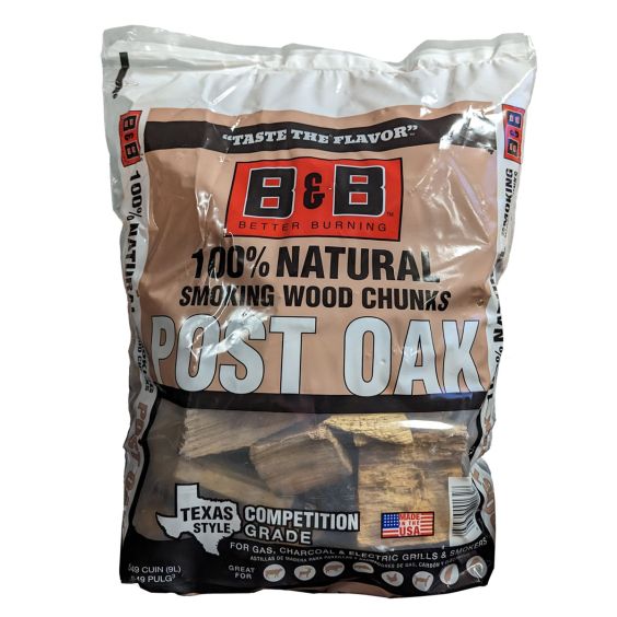 B&amp;B Wood Chunks - Post Oak - 7.5 Lbs.