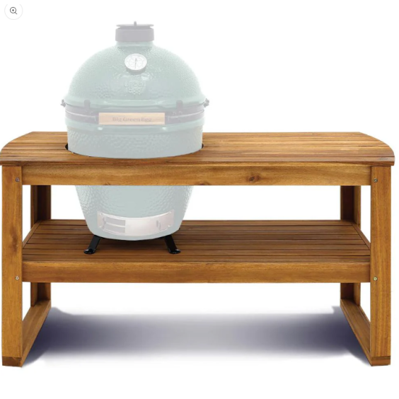 Big Green Egg Solid Acacia Hardwood Table for Large EGG - 118257