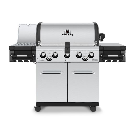 Broil King Regal S 590 PRO IR 5-Burner Propane Gas Grill With Rotisserie &amp; Infrared Side Burner - Stainless Steel - 958944