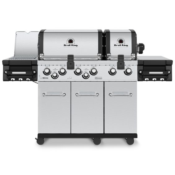 Broil King Regal S 690 PRO IR 6-Burner Propane Gas Grill With Rotisserie &amp; Infrared Side Burner - Stainless Steel - 957944