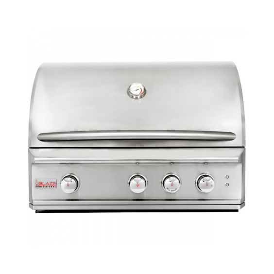 Blaze Professional 34 inch 3 Burner Built-In Gas BBQ Grill with Rear Infrared Burner - Propane - BLZ-3PRO-LP