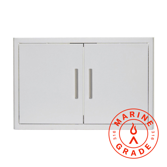 Blaze Marine Grade 32-Inch Double Access Door with Paper Towel Holder - BLZ-AD32-R-SC-MG