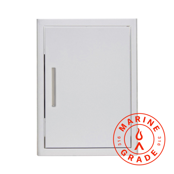 Blaze Marine Grade 21-Inch Single Vertical Access Door – Right Hinged - BLZ-SINGLE-2417-R-SC-MG