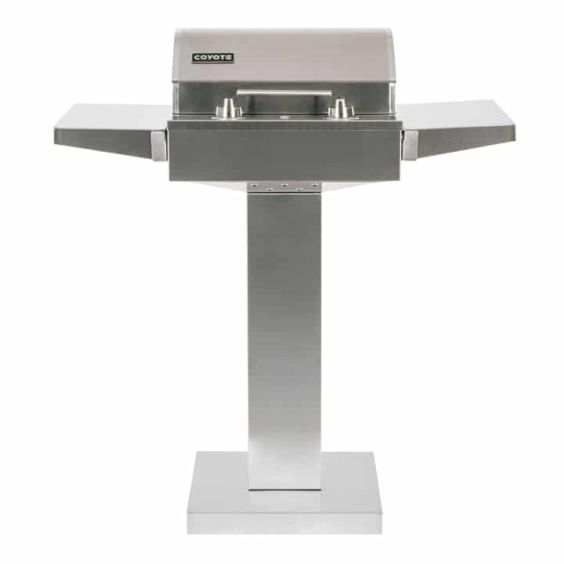 Coyote 18-Inch 1300 Watt Electric Grill With Pedestal Stand - C1EL120SM-FS