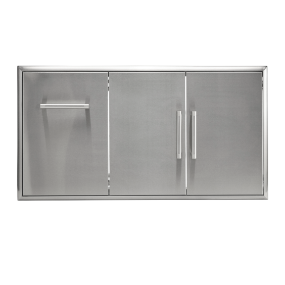 Coyote 45" Double Access Doors With Roll Out Trash - C3-CDPOD